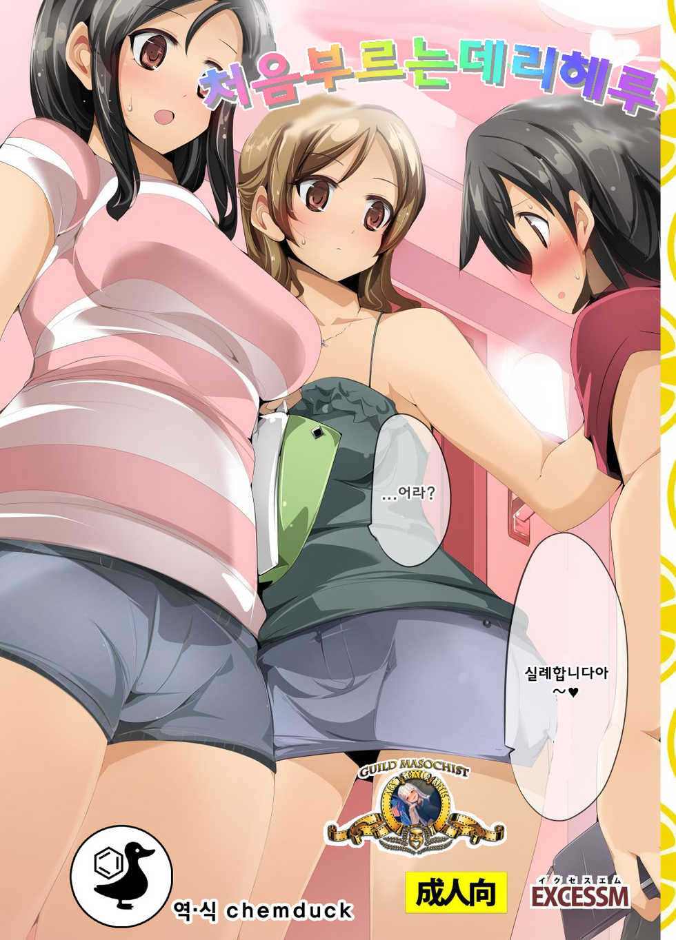 [excess m (Namejon)] Hajimete no Haitatsu | 처음부르는데리헤루 [Korean] [chemduck] [Digital] - Page 1