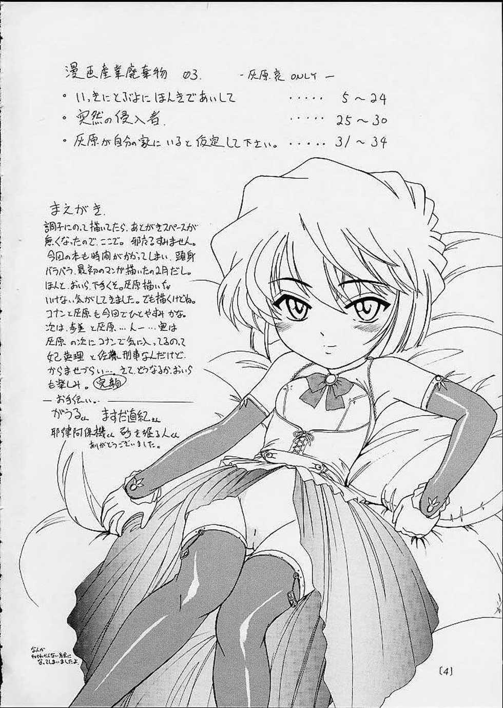(C60) [Joshinzoku (Wanyanaguda)] Manga Sangyou Haikibutsu 03 (Detective Conan) [English] [desudesu] - Page 3