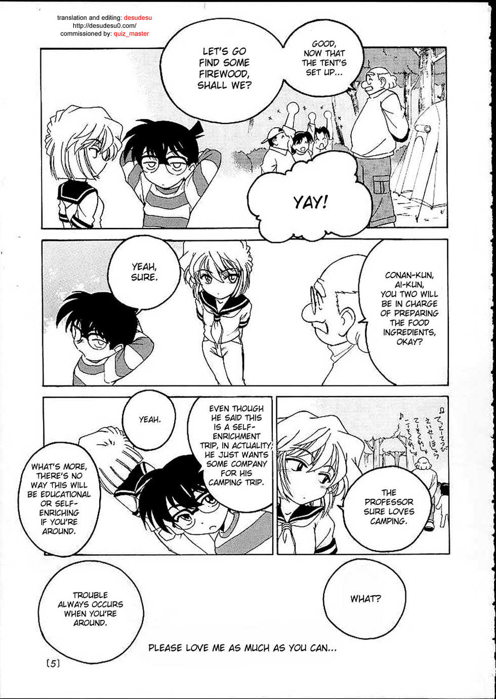 (C60) [Joshinzoku (Wanyanaguda)] Manga Sangyou Haikibutsu 03 (Detective Conan) [English] [desudesu] - Page 4