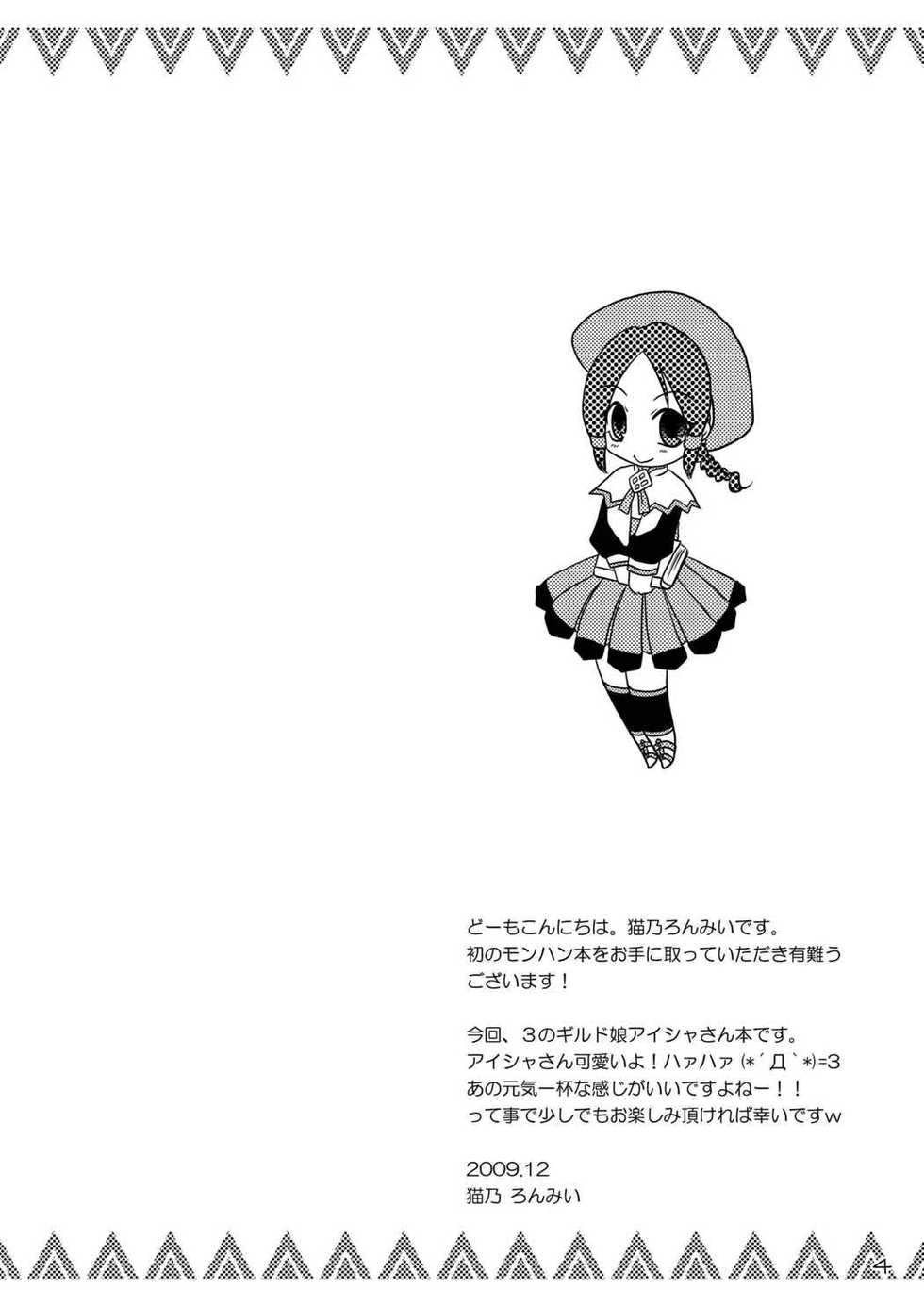 (C77) [True-Bell (Nekono Lonmiy)] G Kyuu GIRL (Monster Hunter) - Page 3