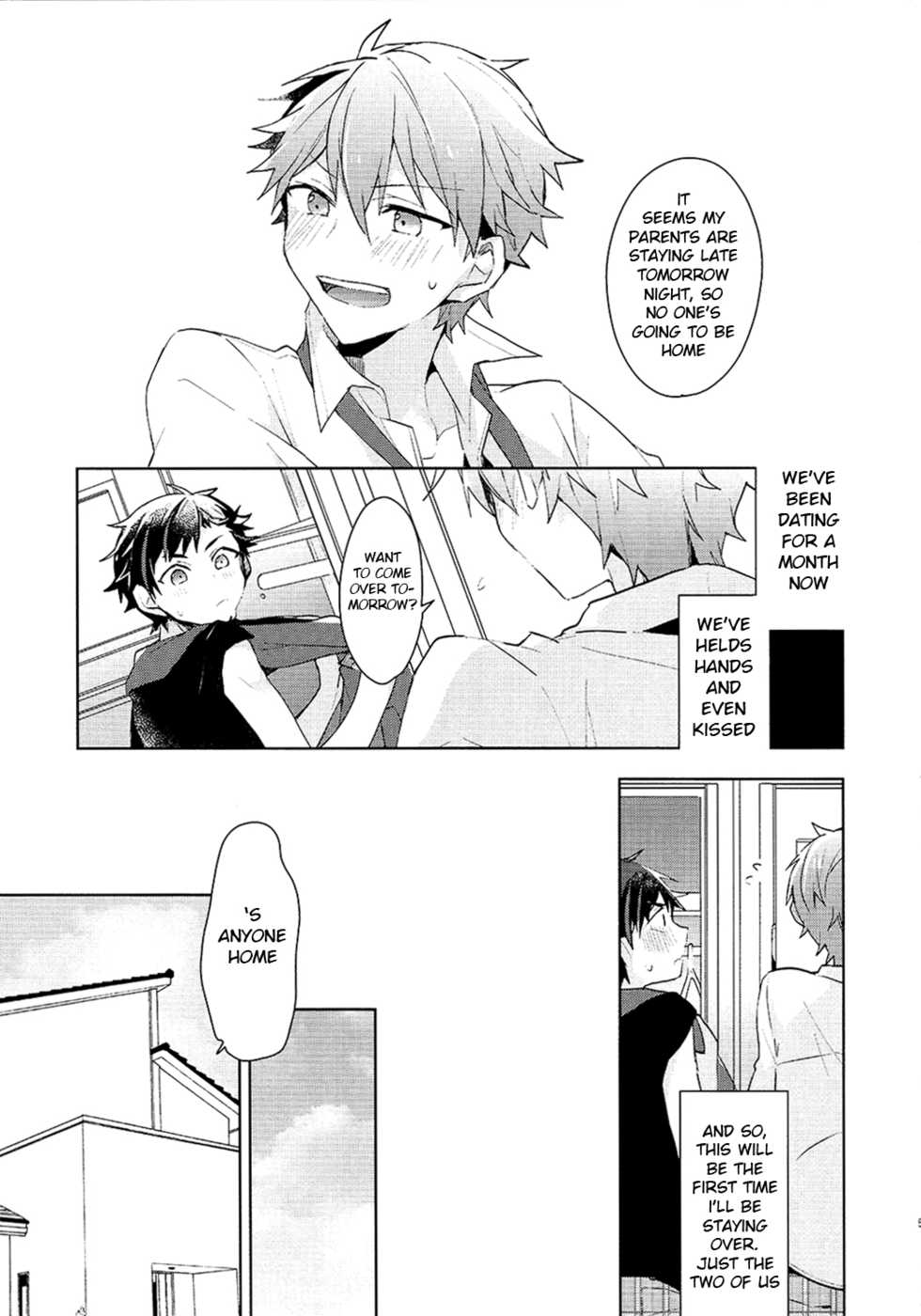 (brilliant days 5) [MEOW (Kotori Aiko)] NICE TO MEET YOU, NIGHT (Ensemble Stars!) [English] [Anzu] - Page 4