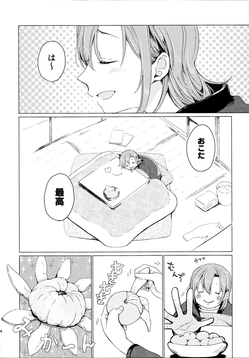 (Bokura no Love Live! Shinnenkai 2017) [Shobocon (Kitamura Tooru)] Kotatsu Rhapsody (Love Live!) - Page 3