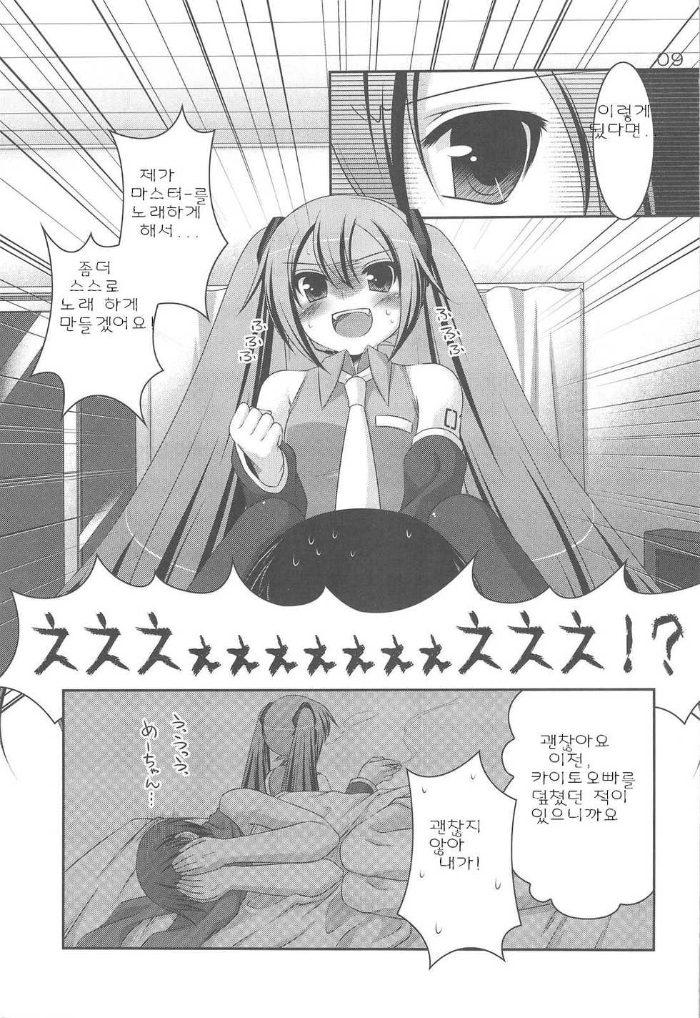 (C75) [etcycle (Hazuki)] Do Hentai Miku (Vocaloid) [korean] - Page 8