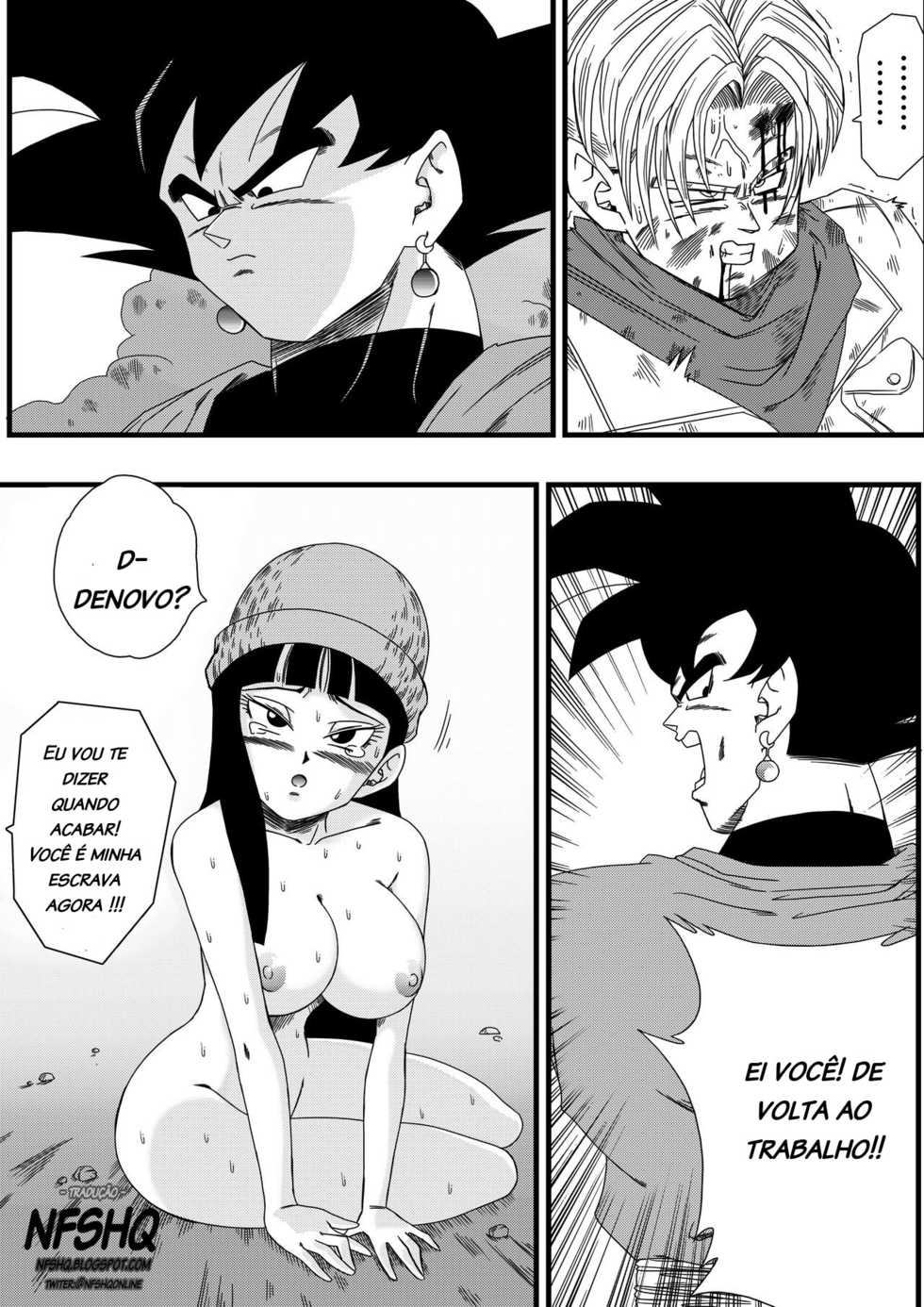 [Yamamoto] Black, Mirai no Hero o Taosu! Teisou na Kanojo ga Gisei ni! | Black derrota o herói do futuro! O sacrifício da noiva fiel! (Dragon Ball Super) [Portuguese-BR] [nfshq] - Page 10