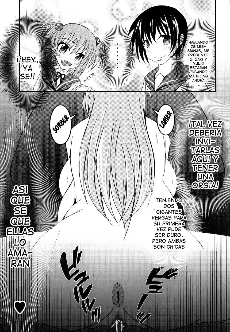 (C86) [Bitch Bokujou (Bokujou Nushi K)] Semen Gum-nashi Chitsudaku de (Saki) [Spanish] [Ero-Ecchi Scanlation] - Page 37