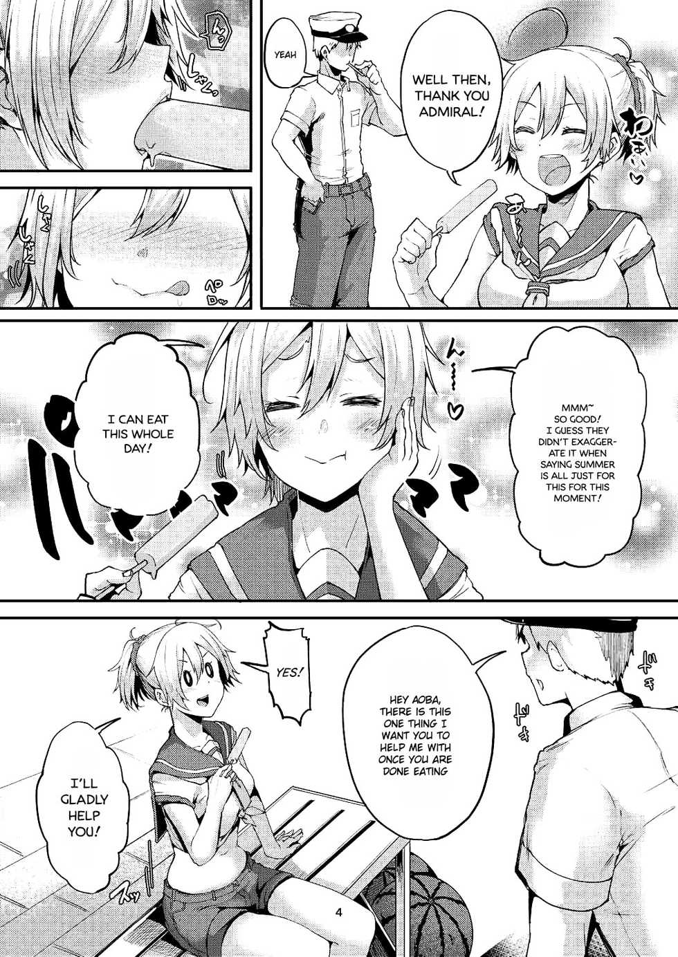 (C90) [Triple Luck (Miyoshi)] Motto x2 Aobax! (Kantai Collection -KanColle-) [English] [葛の寺] - Page 3