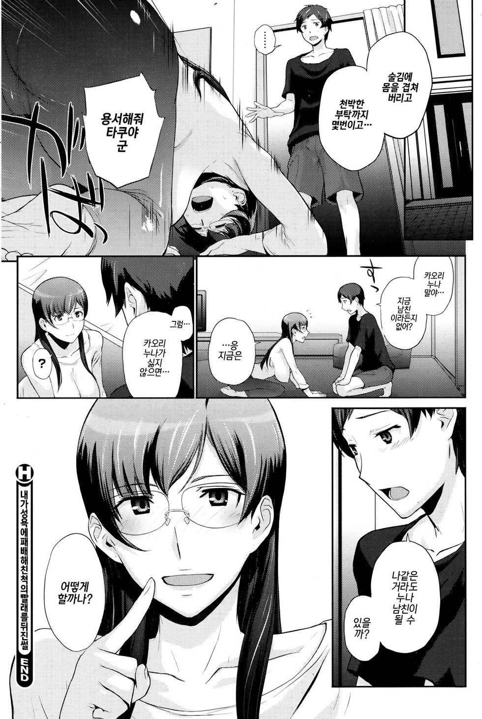 [Arisawa Masaharu] Boku ga Seiyoku ni Makete Shinseki no Sentakumono Asatta Hanashi | 내가 성욕에 패배해 친척의 빨래를 뒤진 썰 (COMIC HOTMiLK 2013-08) [Korean] - Page 22