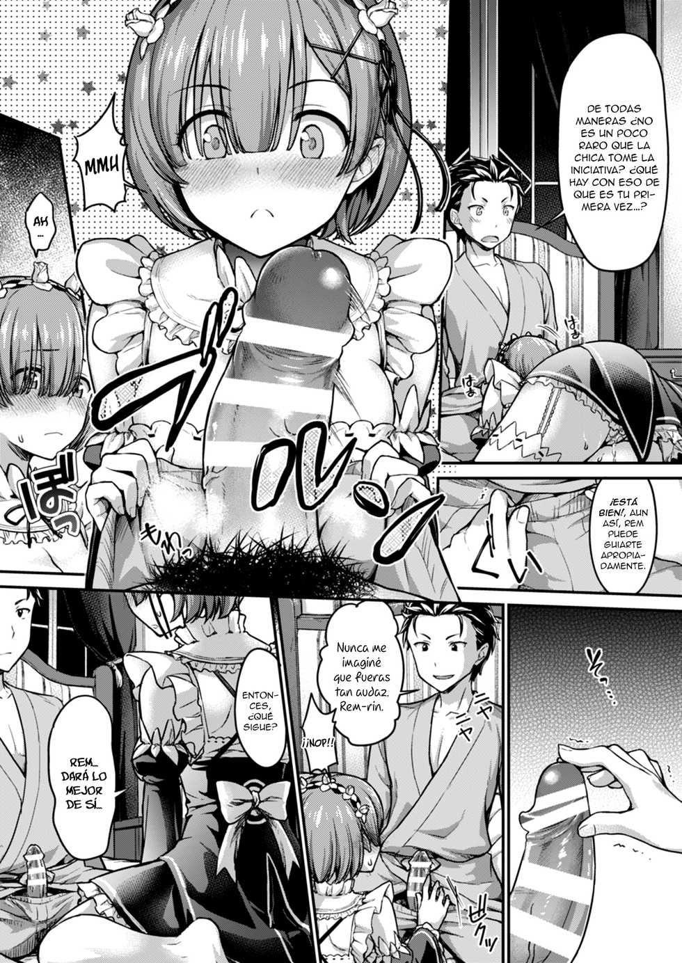 [Shimashima-PNT (Punita)] Ecchi kara Hajimeru Fujun Isei Kouyuu - illicit sexual relationship (Re:Zero kara Hajimeru Isekai Seikatsu) [Spanish] [Valkiria Scans] [Digital] - Page 6