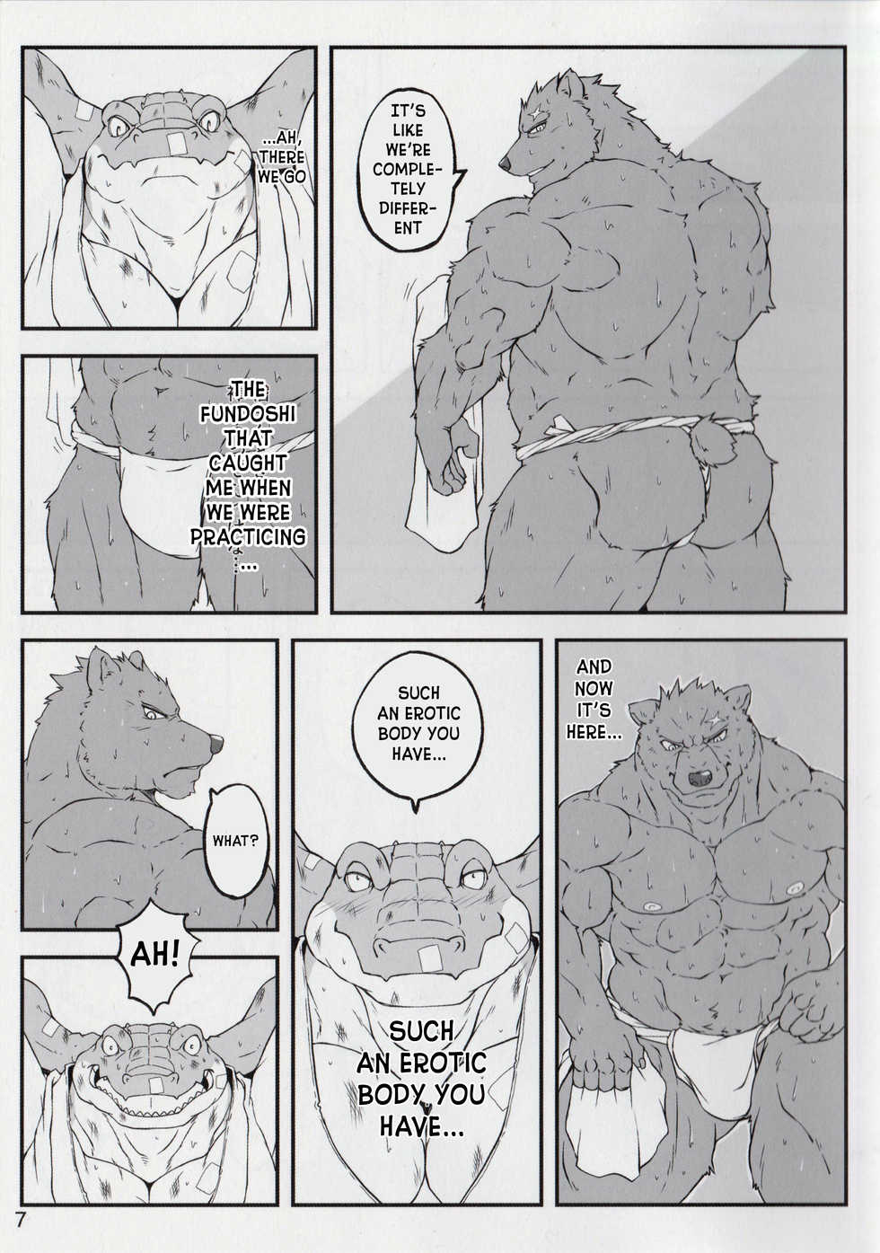 (Kemoket 6) [Nikumaki-Bacon (Nikujuuhachi)] Yumemiru Crocodile | Dreaming Crocodile [English] [N] - Page 6