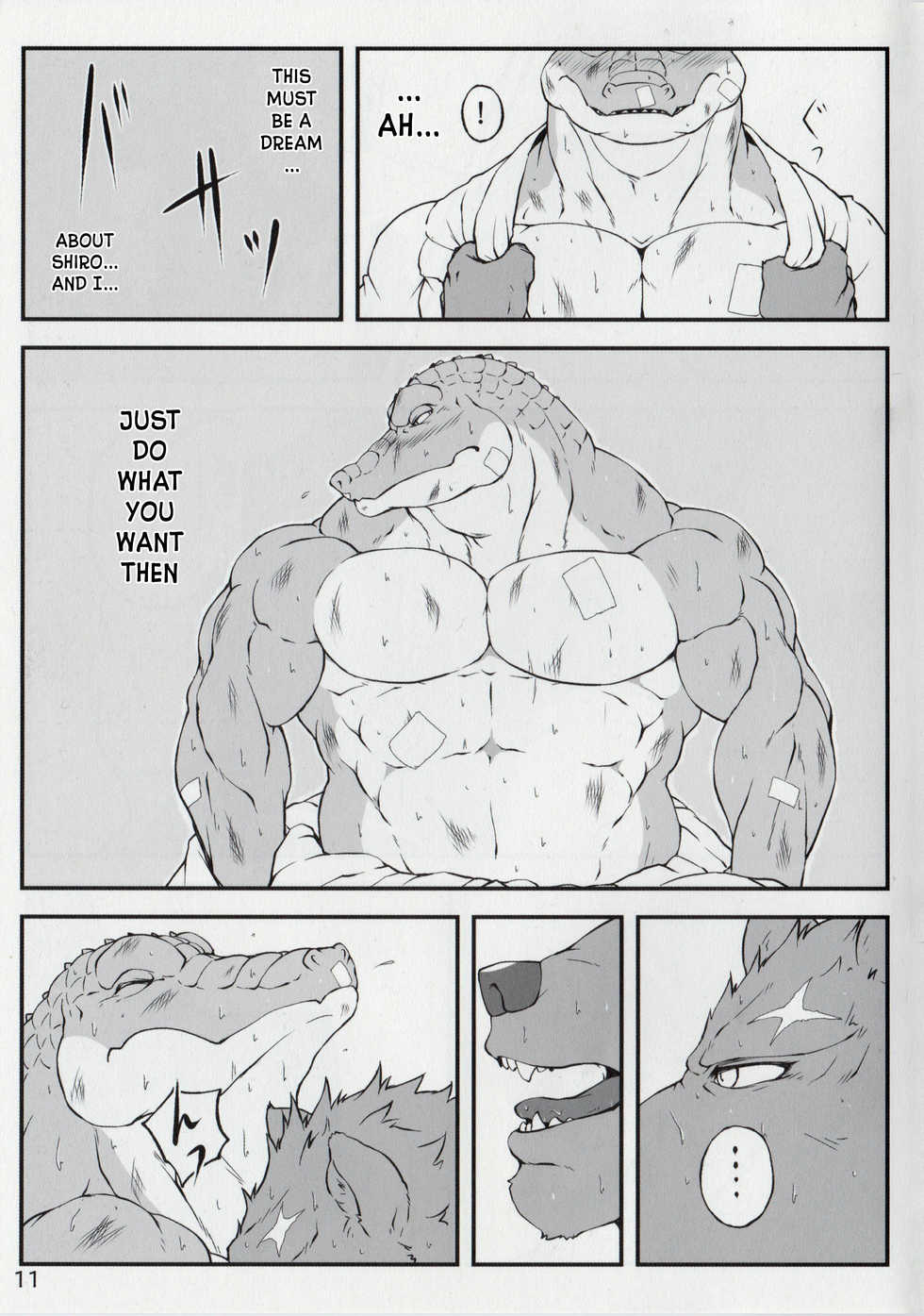 (Kemoket 6) [Nikumaki-Bacon (Nikujuuhachi)] Yumemiru Crocodile | Dreaming Crocodile [English] [N] - Page 10