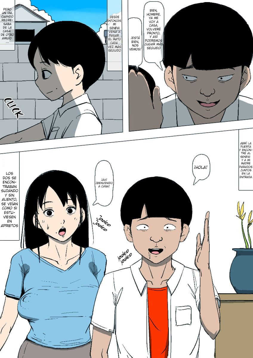 [Doujin Mukashibanashi] Hahaoya to senpai ga katte ni tsukiatte ita [Spanish] [Lanerte] - Page 3