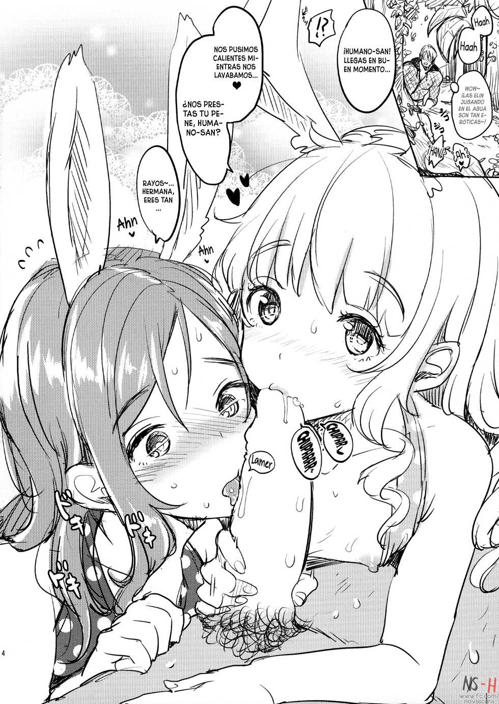 (C86) [Team Kihara (Mojarin)] Elin-chan to Mizu Asobi (TERA The Exiled Realm of Arborea) [Spanish] [NovaScans] - Page 3