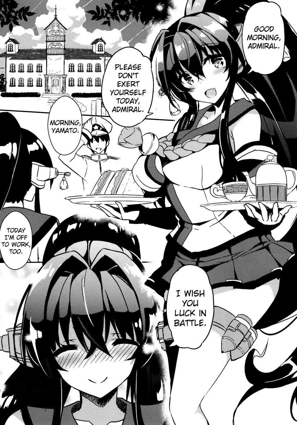 (C88) [odin (Kurokawa IZUMI)] Yamato Hotel no Room Service wa Ikaga Desuka (Kantai Collection -KanColle-) [English] {yuripe} - Page 21