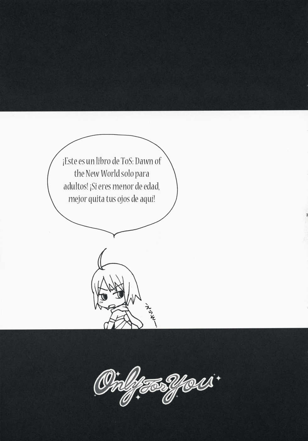 (C74) [Manifla Ent (Rokuro)] Only For You (Tales of Symphonia) [Spanish] [Jamenesles] - Page 2