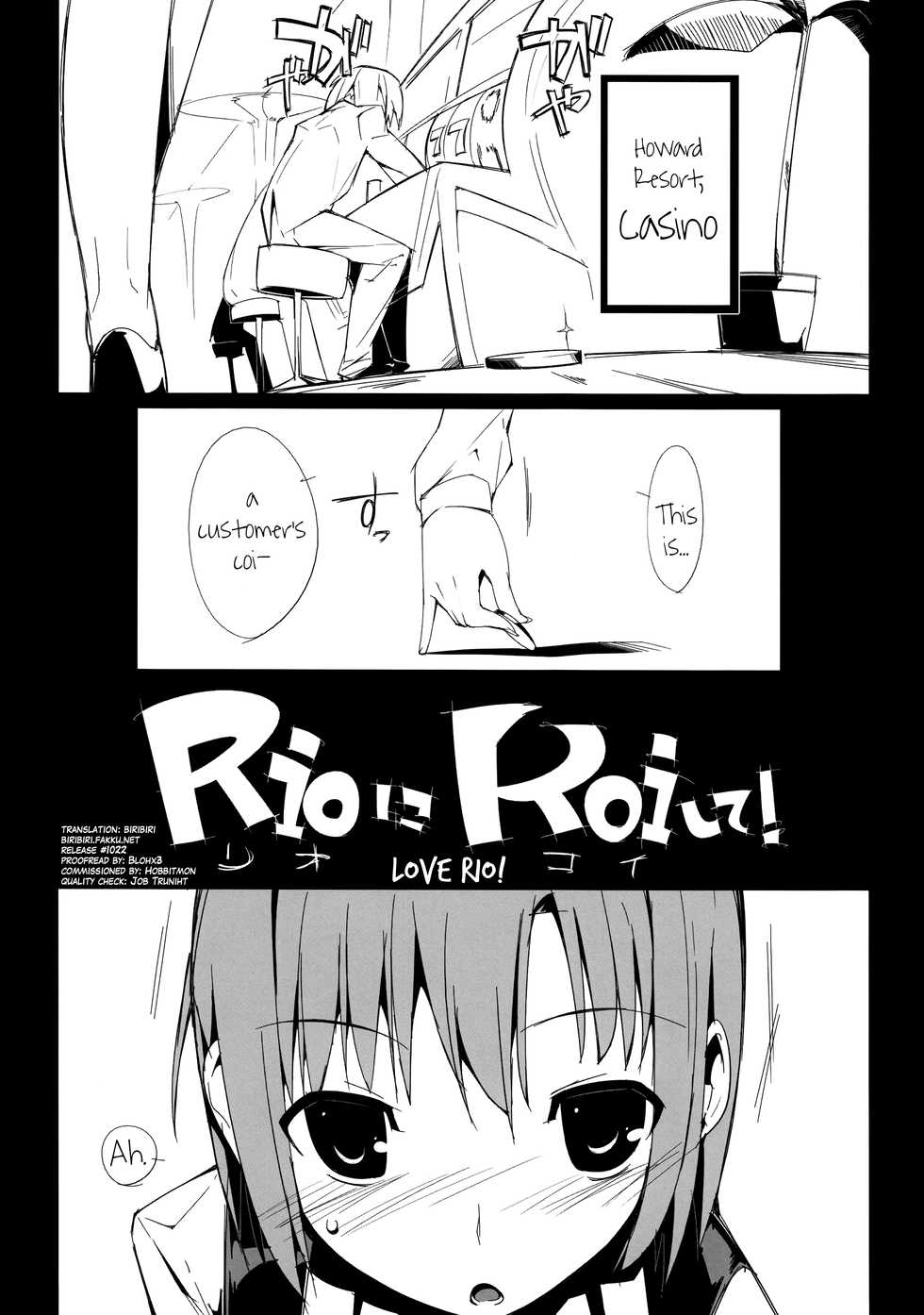 (C80) [Potato Salad (Kurisu)] Rio ni Koi Shite! (Super Black Jack) [English] [biribiri] - Page 2