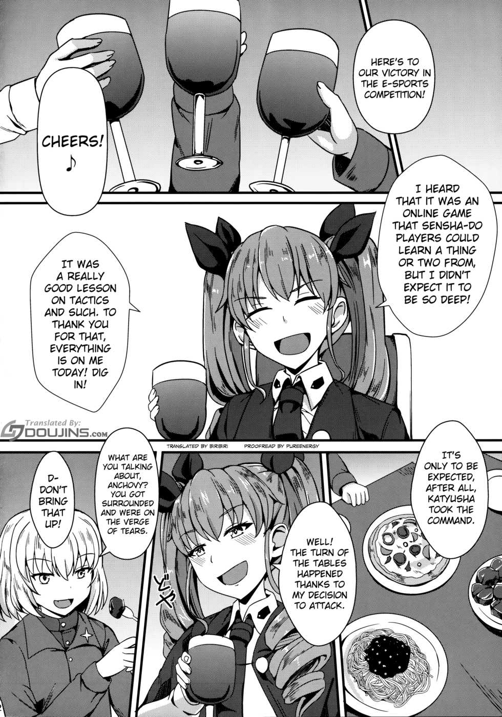 (Panzer Vor! 11) [Kaokuba (Shinyashiki)] Ochinpo nanka ni Zettai Makenai! 2 (Girls und Panzer) [English] {doujins.com} - Page 3