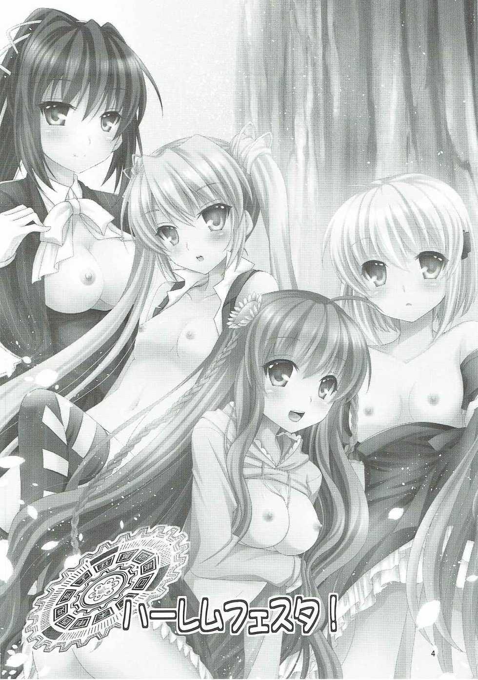 (C91) [Kuronekotei (Chibinon☆)] Harem Festa! (Rewrite) - Page 3