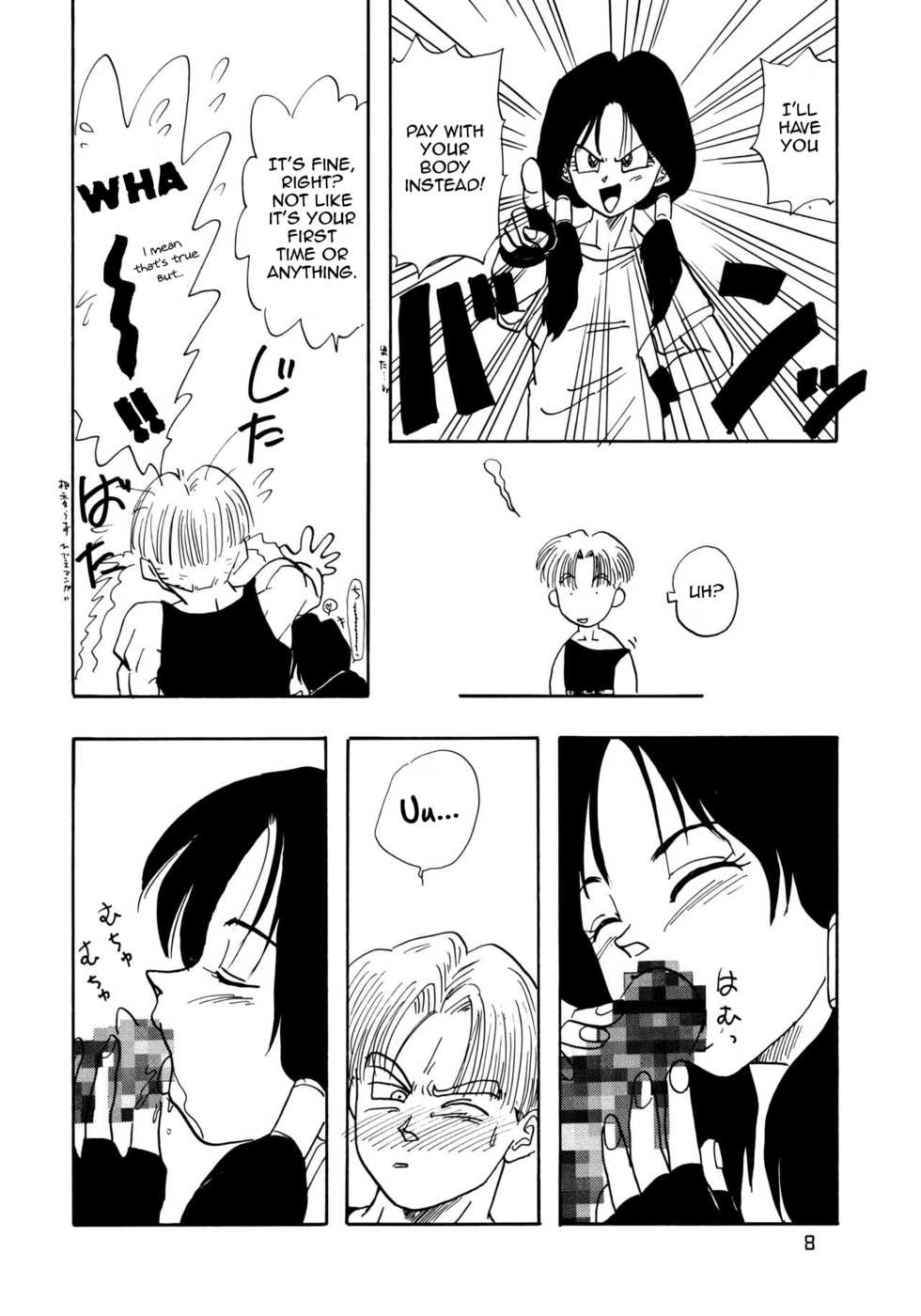 (C48) [Chirigami Goya, Fusuma Goten (Shouji Haruko)] YYY (Dragon Ball Z) [English] [Zero Translations] - Page 8