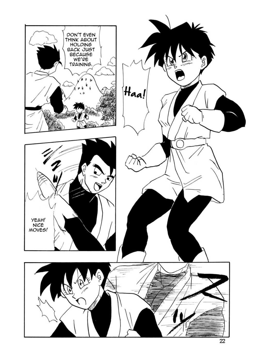 (C48) [Chirigami Goya, Fusuma Goten (Shouji Haruko)] YYY (Dragon Ball Z) [English] [Zero Translations] - Page 22