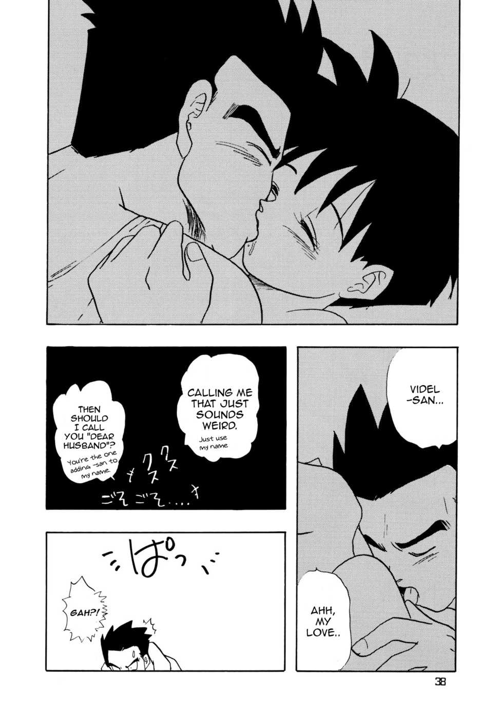 (C48) [Chirigami Goya, Fusuma Goten (Shouji Haruko)] YYY (Dragon Ball Z) [English] [Zero Translations] - Page 37