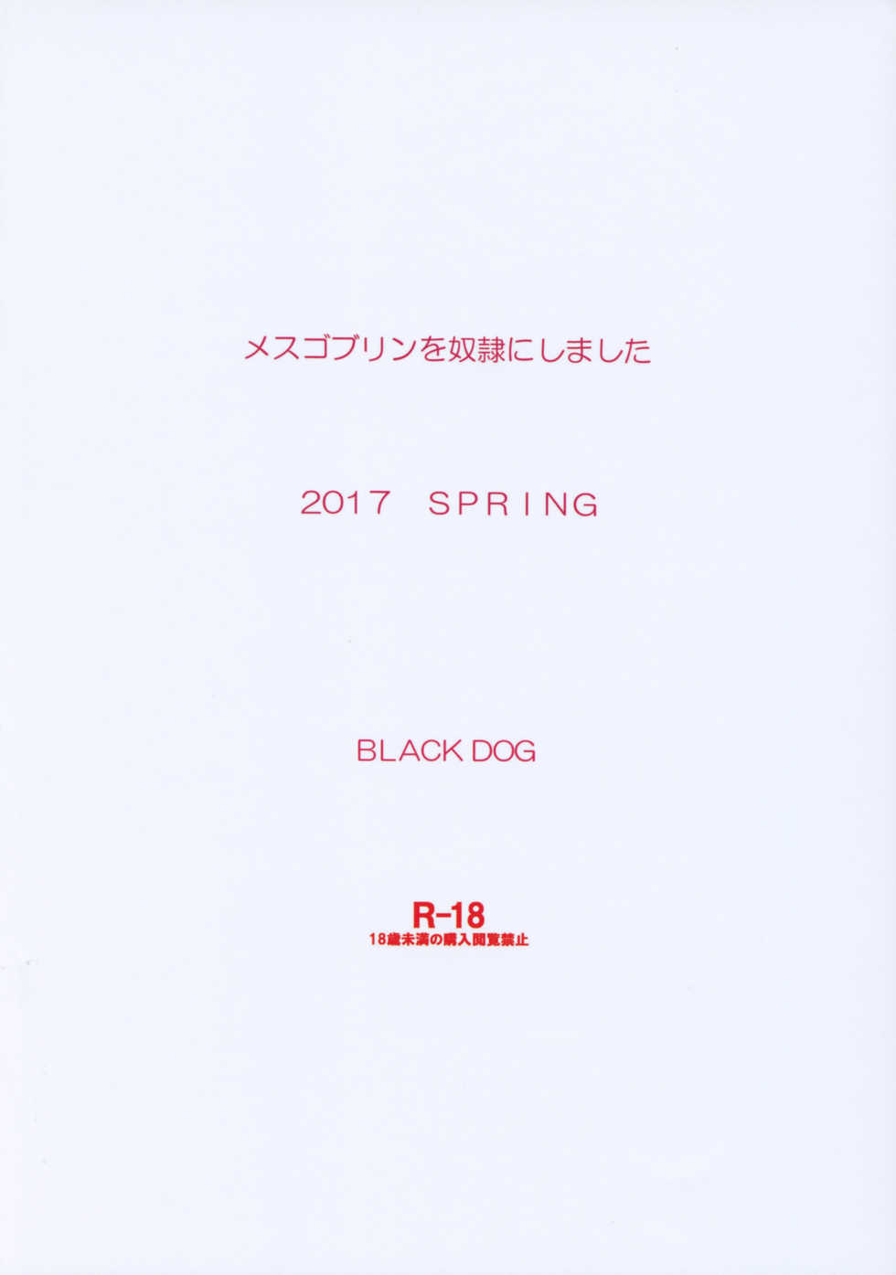 [BLACK DOG (Kuroinu Juu)] Mesu Goblin o Dorei ni Shimashita [2017-05-20] - Page 30