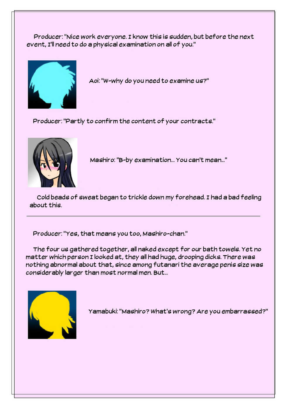 [Kamebeya] Houkei Futanari Idol ~Chijoku no Shuuchi Live!~ | Foreskin Futanari Idol -Shame Concert!- [English] [Zero Translations] - Page 5