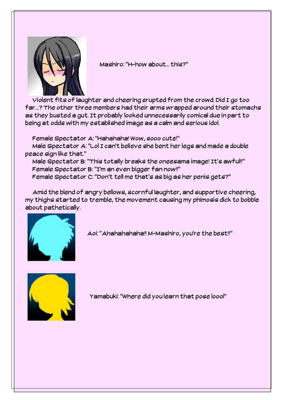 [Kamebeya] Houkei Futanari Idol ~Chijoku no Shuuchi Live!~ | Foreskin Futanari Idol -Shame Concert!- [English] [Zero Translations] - Page 30