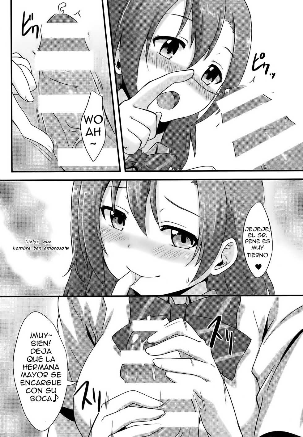 (C86) [chested (Toku)] Enjoy the Sweet Dream! - The Secret Menu of Wagashiya Homura (Love Live!) [Spanish] [Jamenesles] - Page 14