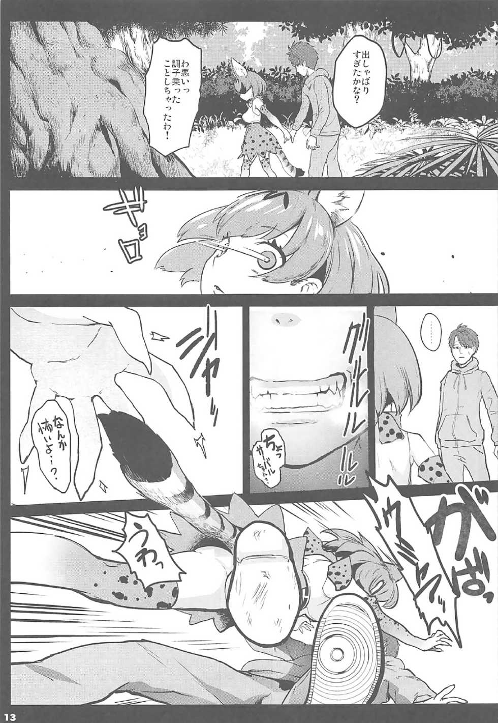 (SC2017 Summer) [Kowareta Radio (Herokey)] Kedamono Sex Friends (Kemono Friends) - Page 12