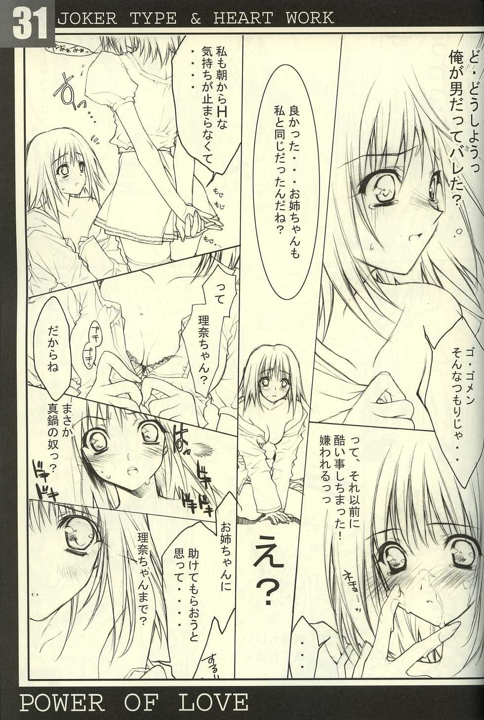 (C63) [HEART WORK, JOKER TYPE (Suzuhira Hiro, Nishimata Aoi)] Power of Love (Ichigo 100%, Pretty Face) - Page 30