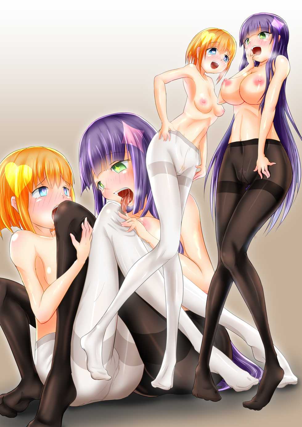 [Zakkin Kougyou (Zakkin)] Akogare no Senpai to... Nylon Pandemic [Digital] - Page 24