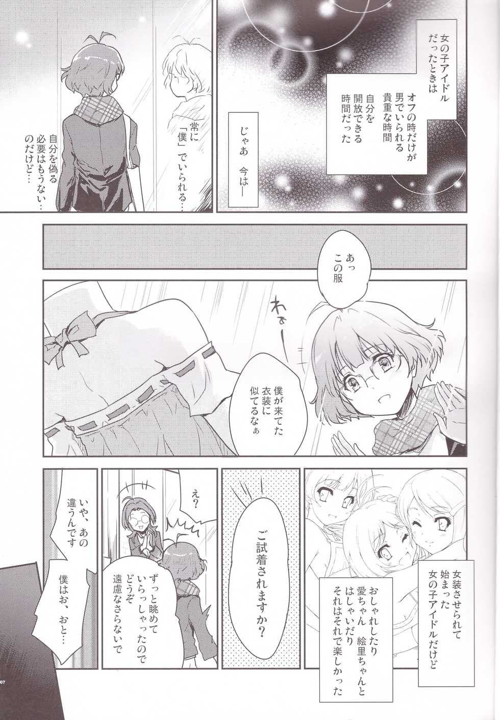 (C91) [Ngmyu (Tohgarashi Hideyu)] Himitsu no Sanshouuo (THE iDOLM@STER) - Page 7
