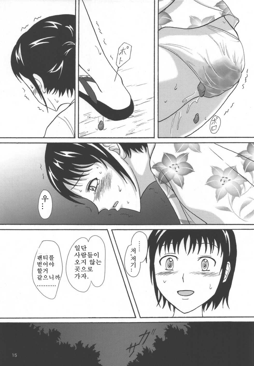 (C78) [Namiroji (Shiina Nami)] Natsuben. [Korean] [변태법사] - Page 14