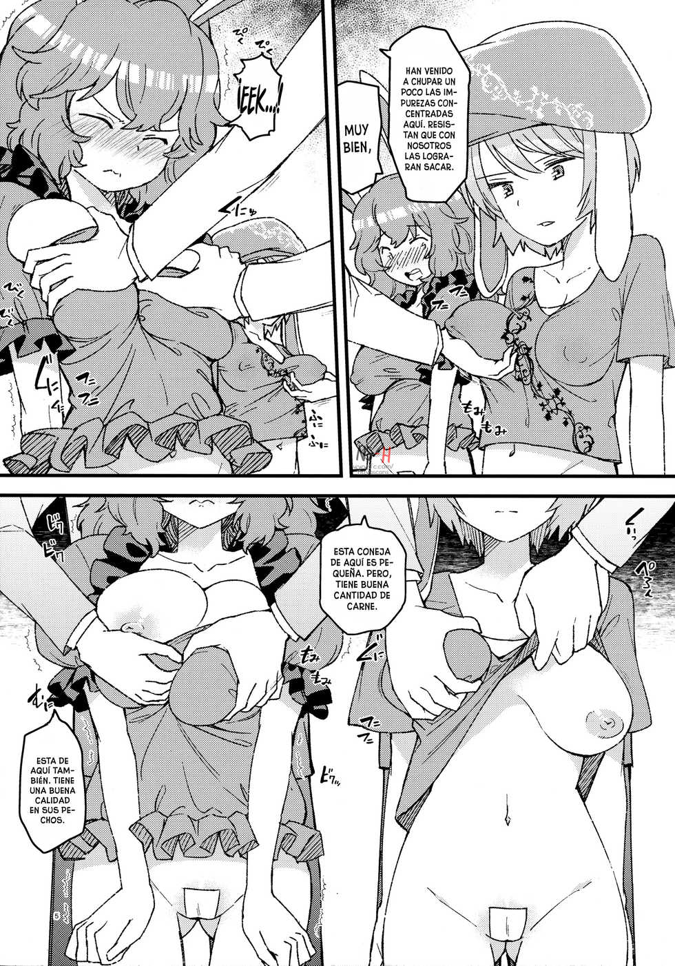 (Reitaisai 14) [Komorikiri. (Urin)] No pants rabbit (Touhou Project) [Spanish] [NovaScans] - Page 4