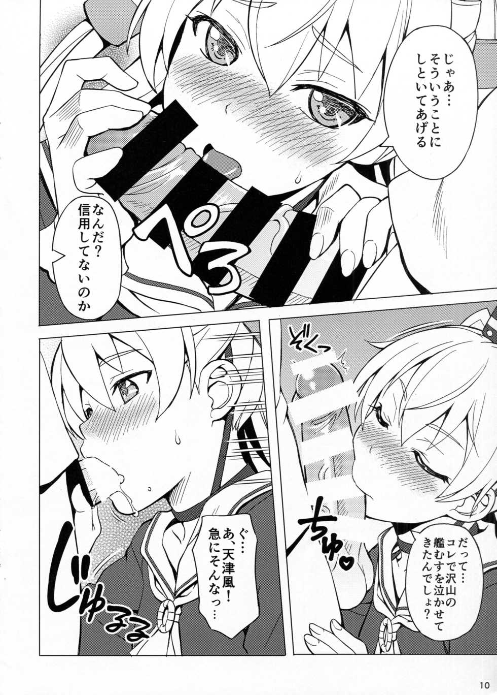 (C86) [Scarlet Leaf (Momizi-Kei)] Teitoku wa Watashi dake Mitereba iino! (Kantai Collection -KanColle-) - Page 9