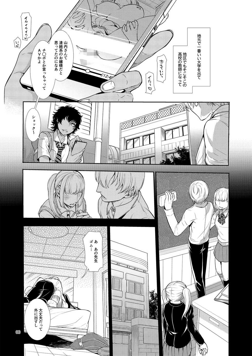 (C90) [Heavy syrup (Hattori Mitsuka)] Mesu Danshi Kousei Kyouhaku kara no Gyaku Rape - Page 5