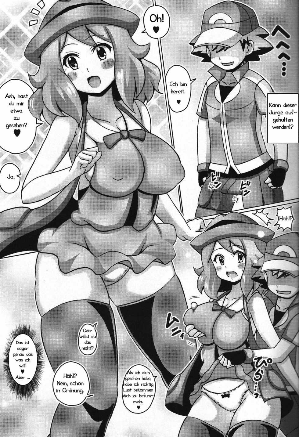(COMIC1☆9) [Haguruman (Koutarosu)] Short Serena no Hon | Geht Serenas Traum in Erfüllung!?  (Pokémon X and Y) [German] [Haigen] - Page 5