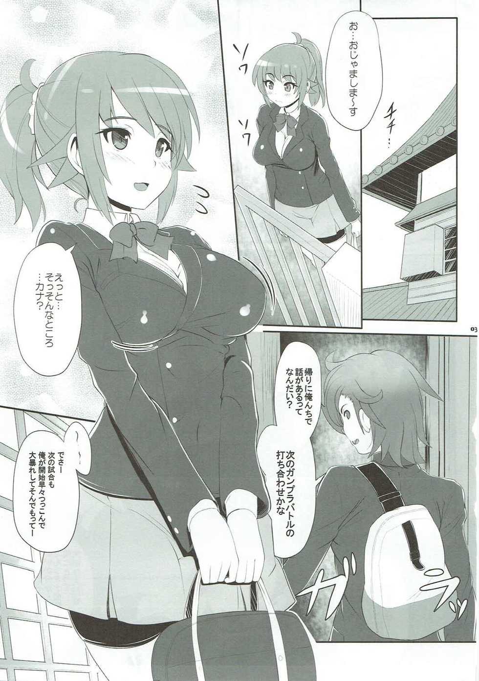 (C87) [Primal Gym (Kawase Seiki)] Ichaicha Build Fighters (Gundam Build Fighters Try) - Page 2