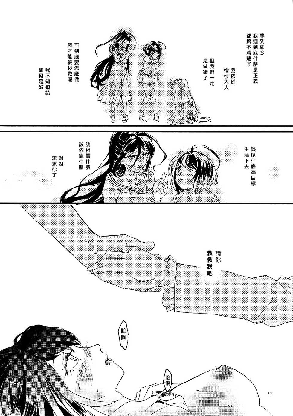 (CCOsaka109) [Hosikuz Dolce (Kayako)] Yasashiku Aishite (Danganronpa) [Chinese] [沒有漢化] - Page 13