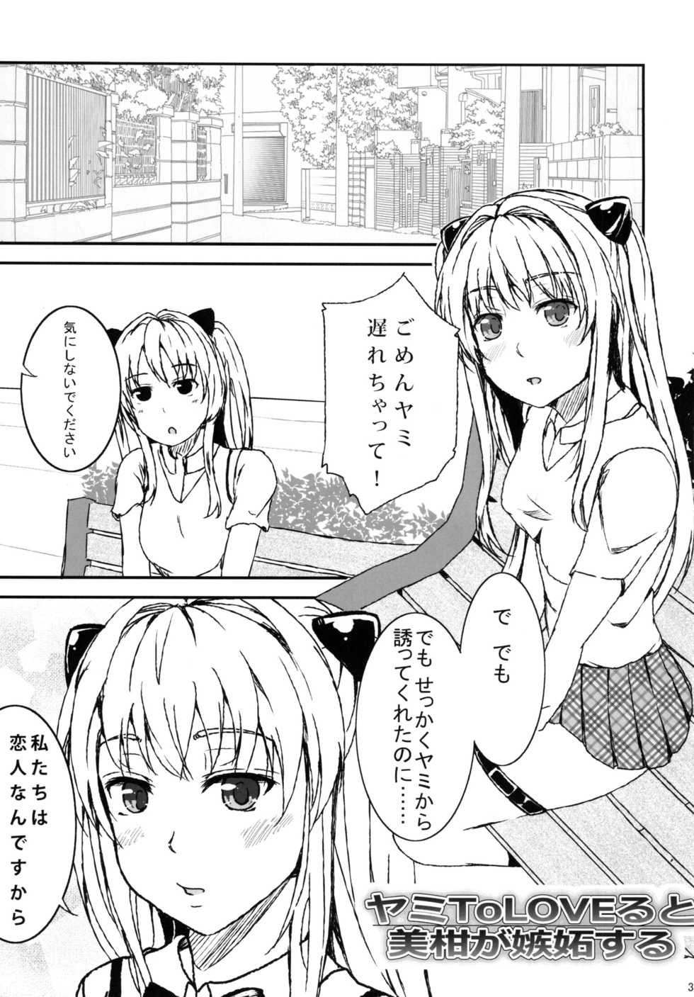 (C84) [HZKletter (Hazaka Mau)] Yami ToLOVEru to Mikan ga Shitto Suru (To LOVE-Ru) - Page 3