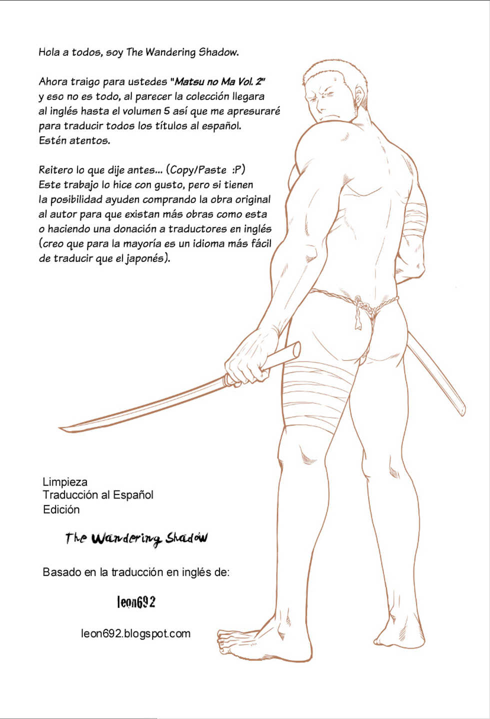 (C85) [Masamune Kokichi (Matsu Takeshi, Matsuzaki Tsukasa)] Matsu no Ma 2 [Spanish] - Page 2