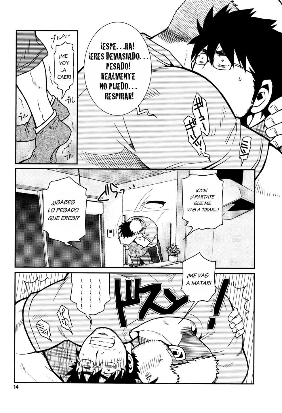 (C85) [Masamune Kokichi (Matsu Takeshi, Matsuzaki Tsukasa)] Matsu no Ma 2 [Spanish] - Page 14