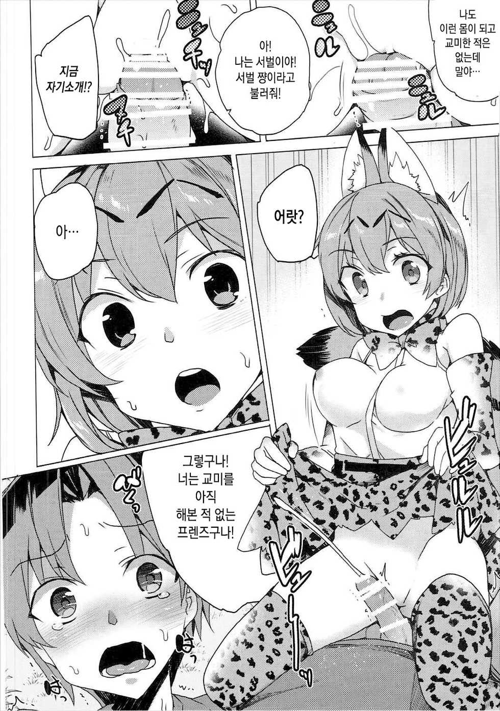 (SC2017 Winter) [Waffle Doumeiken, Hirahira (Tanaka Decilitre, Hirari)] Kedamono Friends | 짐승 프렌즈 (Kemono Friends) [Korean] - Page 7
