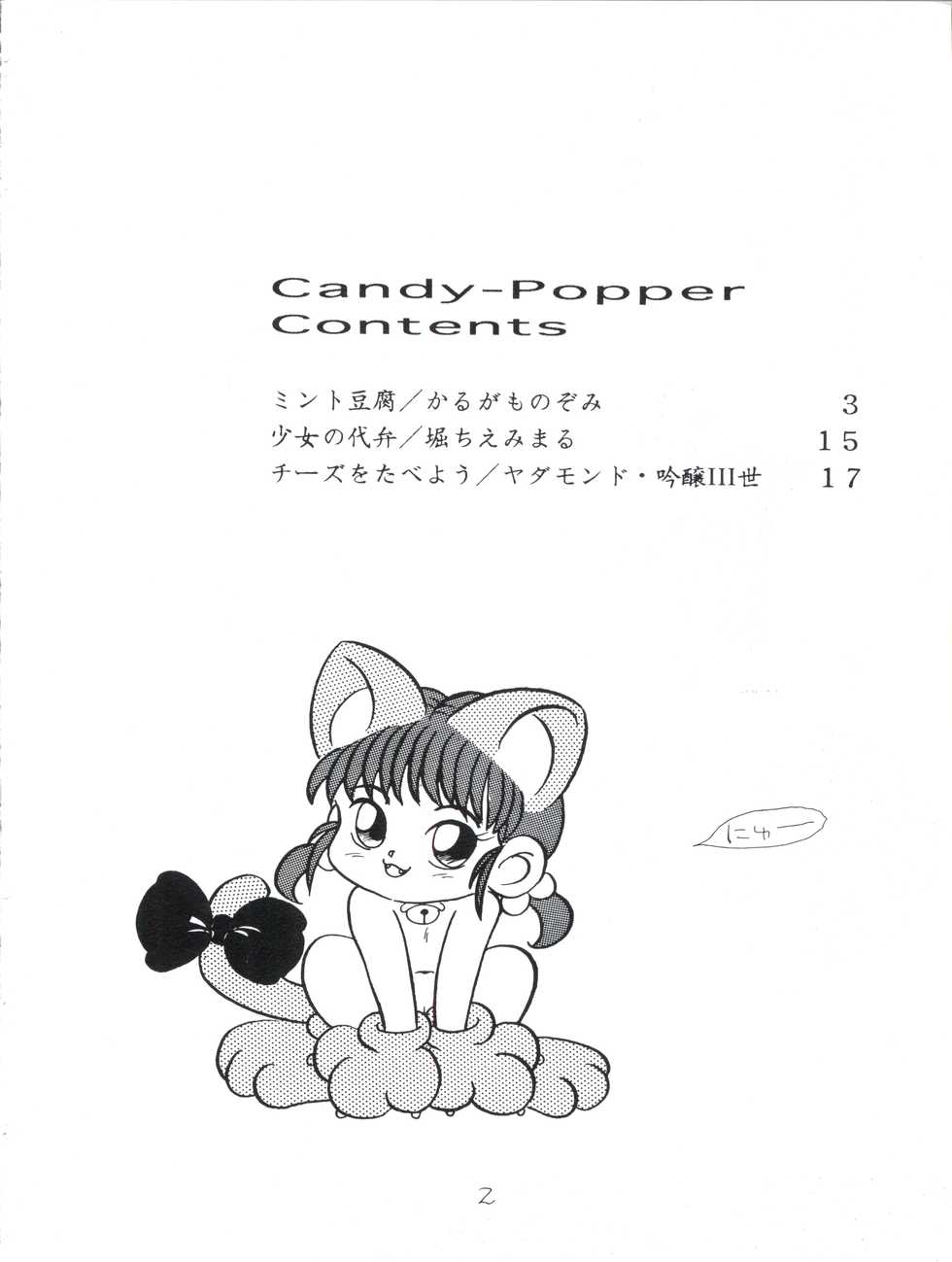 (C45) [Shounen Suka Bakudan (Karugamo Nozomi, Hori Chiemimaru, Y. Ginjho the 3rd)] Candy Popper (Yadamon) - Page 2