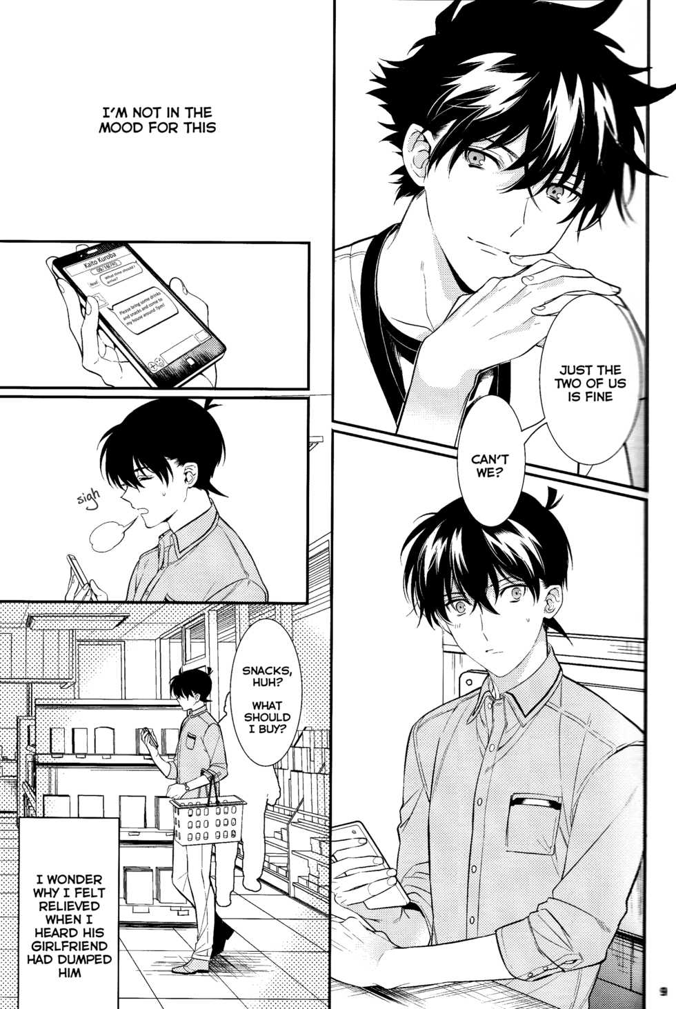 (Koi wa Nankai x Shinrisen!) [Tetsu-Sabi (Roa)] Uso wa Koi no Hajimari (Detective Conan) [English] [Ao] - Page 8