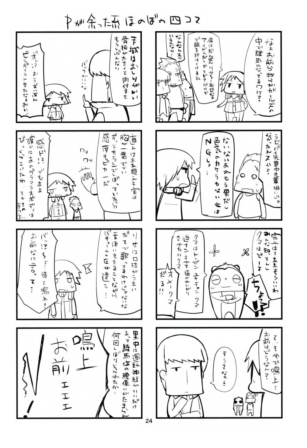 (C85) [AMAYADORI+ (Harenochiame)] Karakurenai ni Mizu Kukuru to wa (Persona 4) - Page 23