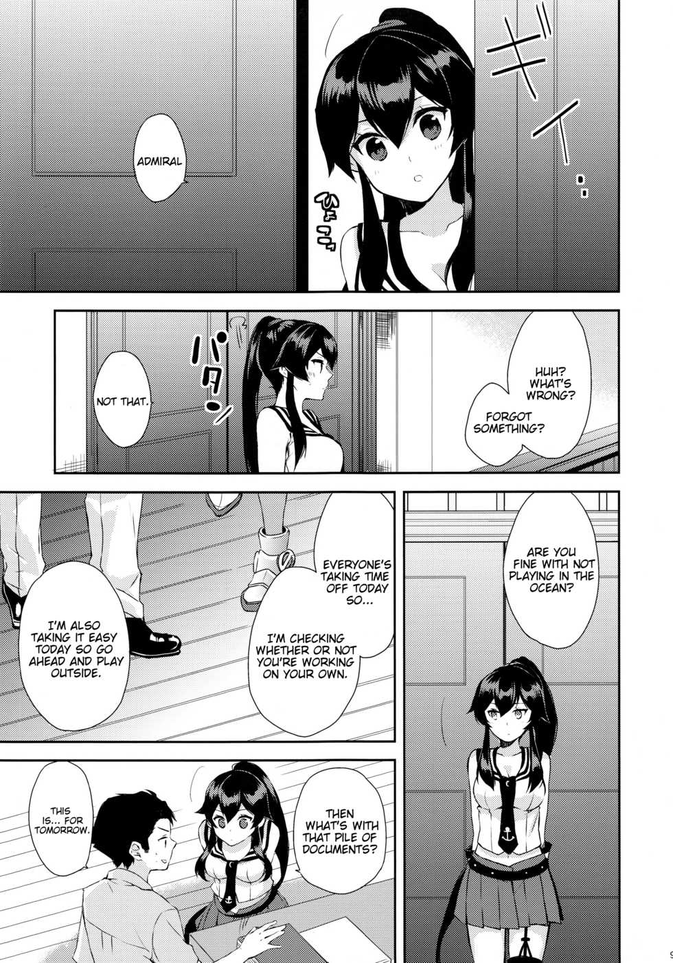 (Houraigekisen! Yo-i! 25Senme) [Rosapersica (Ichinomiya)] Yoru Yahagi ~Teitoku to Himitsu no Sofa Jouji~ (Kantai Collection -KanColle-) [English] [Constantly] - Page 8