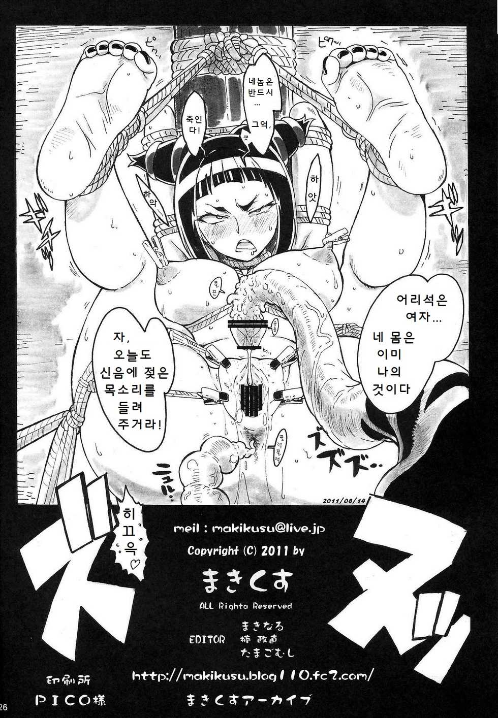 (C80) [Makikusu (Makinaru)] Kuruoshikishioki (Street Fighter 4) [Korean] - Page 26