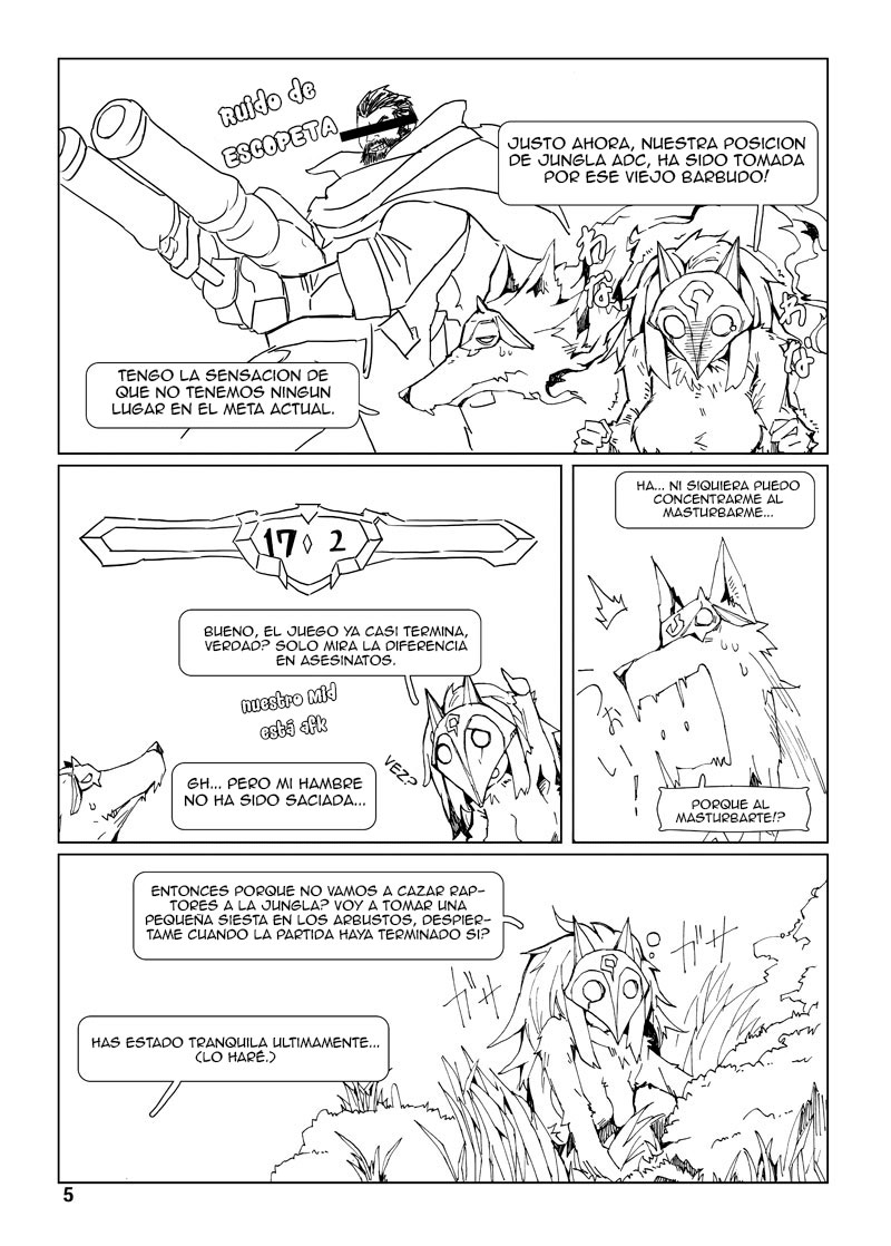 [Wag The Dog (Shijima)] How does hunger feel? 3 (League of Legends) [Spanish] [Digital] - Page 5