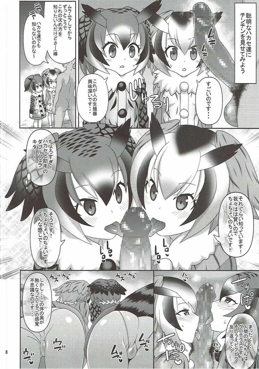 [Usui Hon Hitori Roudoku Kai (Tsukishima Mist)] Kyou mo Zukkon Bakkon Oosawagi!! (Kemono Friends) - Page 7